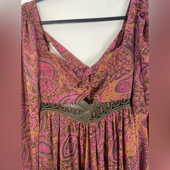 NWT $288 Free People Folklore Maxi Dress Size Medium Bohemian Whimsical Cottage - Picture 6 of 16